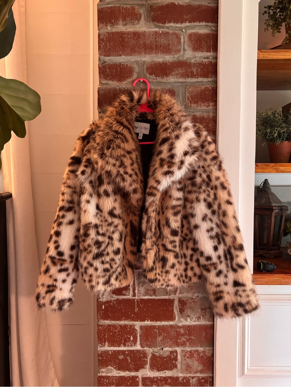 Leopard Faux Fur Jacket
